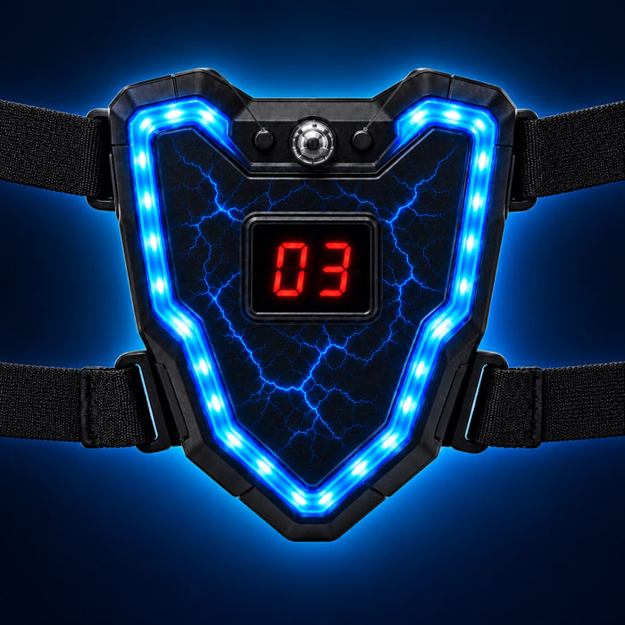 Un gilet lumineux du coffret Pyjamalaser